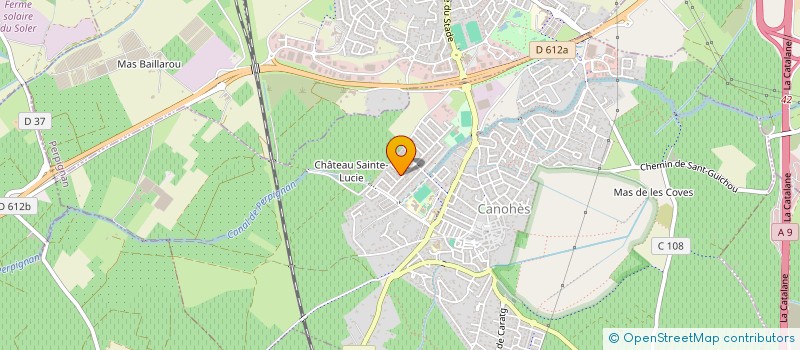 localisation de l'entreprise MADAME SOPHIE COLOMBIER-FONT  CANOHES