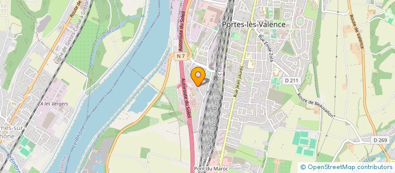 localisation de l'entreprise MADAME SOPHIE COMBEROUSSE  PORTES-LES-VALENCE