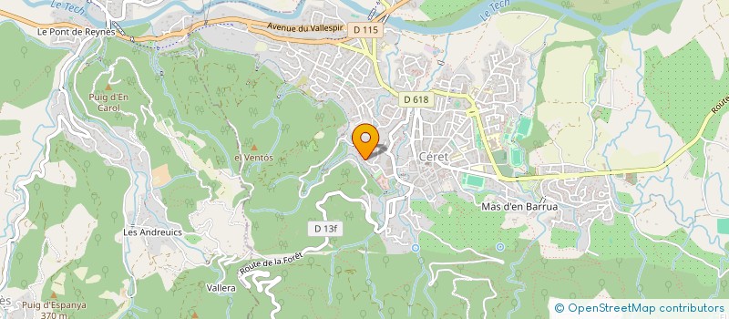 localisation de l'entreprise MADAME SOPHIE CONSUEGRA  CERET