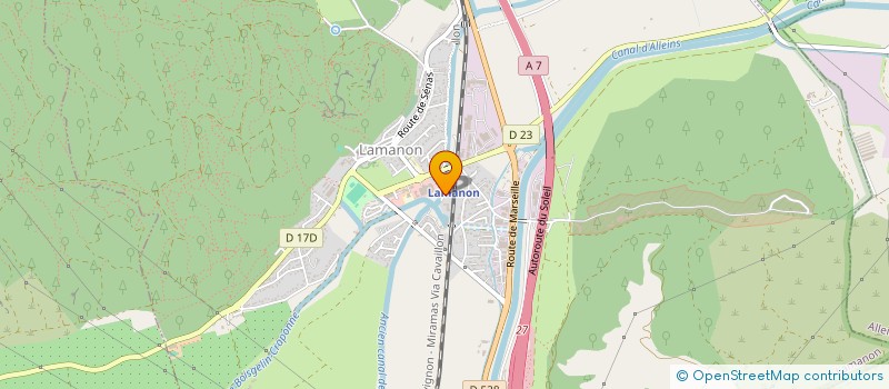 localisation de l'entreprise MADAME SOPHIE CORDIER  LAMANON