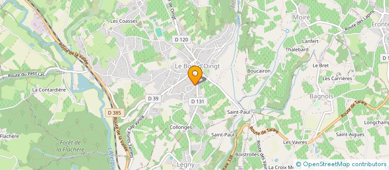 localisation de l'entreprise MADAME SOPHIE CORNELOUP  VAL D'OINGT