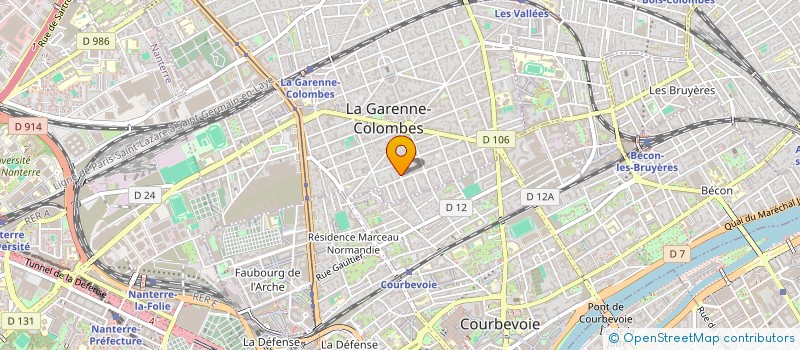 localisation de l'entreprise MADAME SOPHIE CORNET à LA GARENNE-COLOMBES