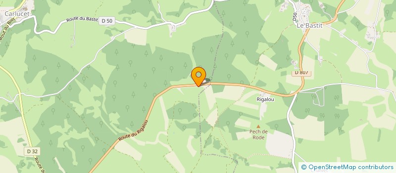 localisation de l'entreprise MADAME SOPHIE CORNOU  LE BASTIT