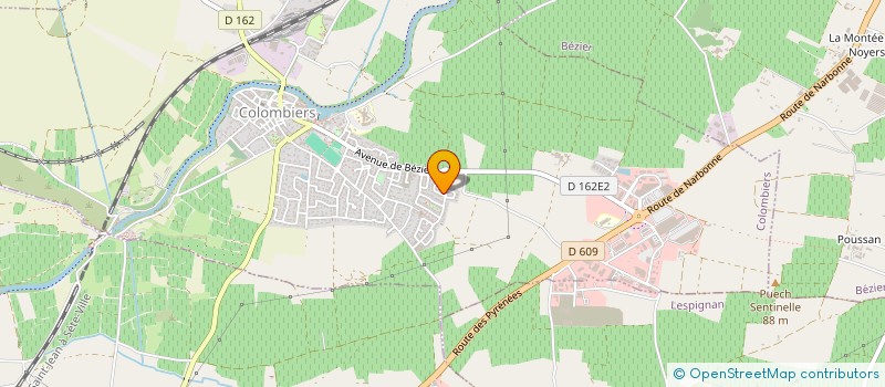 localisation de l'entreprise MADAME SOPHIE COSSIA à COLOMBIERS