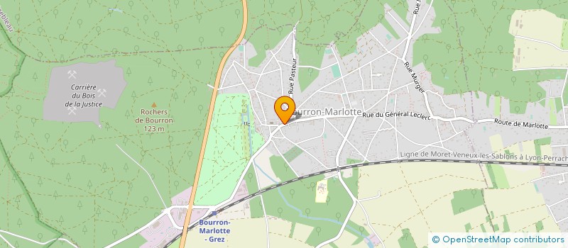 localisation de l'entreprise MADAME SOPHIE COSSON  BOURRON-MARLOTTE