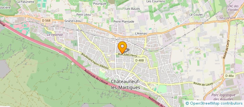 localisation de l'entreprise MADAME SOPHIE COSTA  CHATEAUNEUF-LES-MARTIGUES