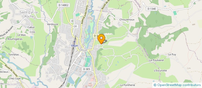 localisation de l'entreprise MADAME SOPHIE COT  OBJAT