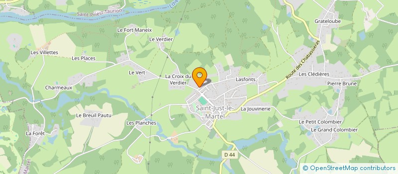 localisation de l'entreprise MADAME SOPHIE COTTAZ  SAINT-JUST-LE-MARTEL