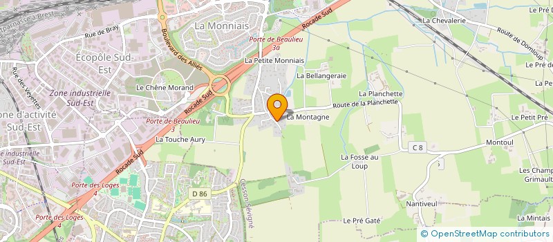 localisation de l'entreprise MADAME SOPHIE COUCHOUD  RENNES