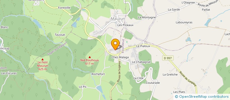 localisation de l'entreprise MADAME SOPHIE COUDEYRAS à FAYET-LE-CHATEAU