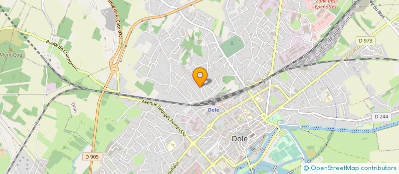 localisation de l'entreprise MADAME SOPHIE COULOMB à DOLE