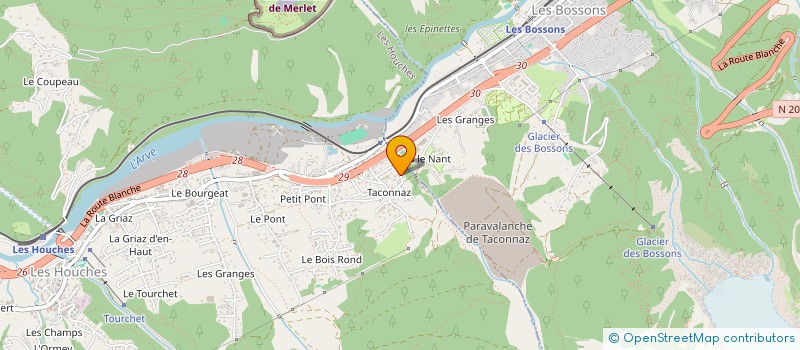 localisation de l'entreprise MADAME SOPHIE COURTADE  LES HOUCHES