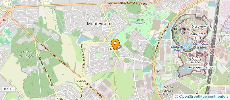 localisation de l'entreprise MADAME SOPHIE COURTIN  MONTEVRAIN