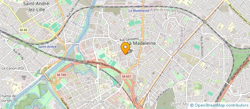 localisation de l'entreprise MADAME SOPHIE COUSIN à LA MADELEINE