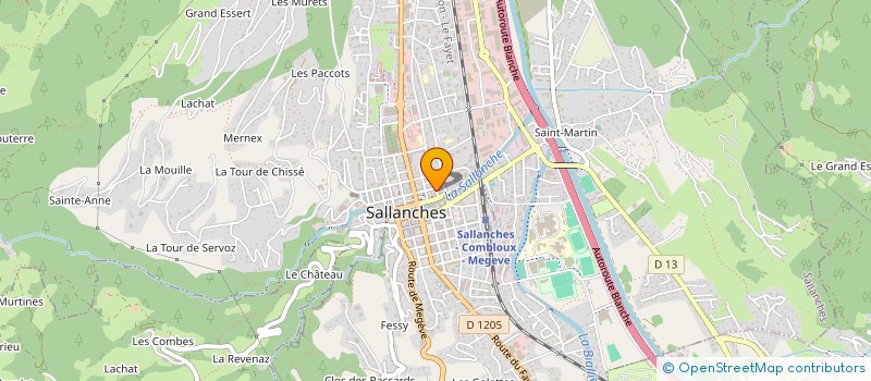 localisation de l'entreprise MADAME SOPHIE COUSIN  SALLANCHES