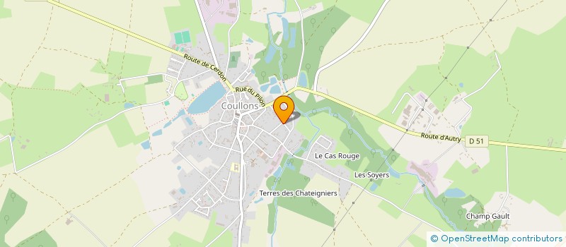 localisation de l'entreprise MADAME SOPHIE COUTURE à COULLONS