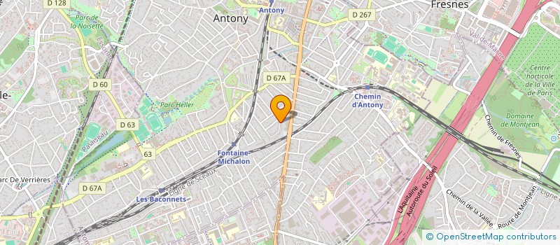 localisation de l'entreprise MADAME SOPHIE COUTURIER à ANTONY