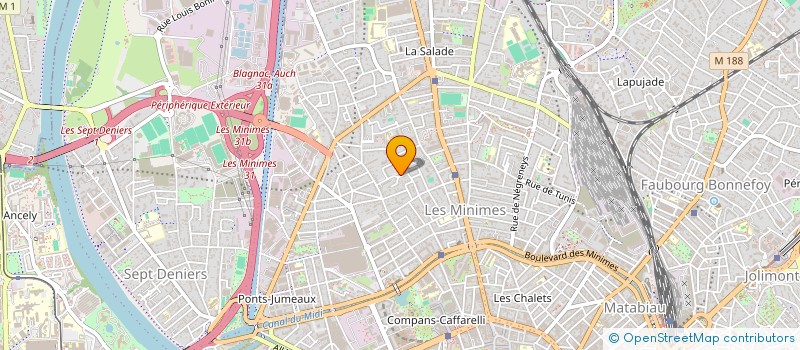 localisation de l'entreprise MADAME SOPHIE CRABOS à TOULOUSE