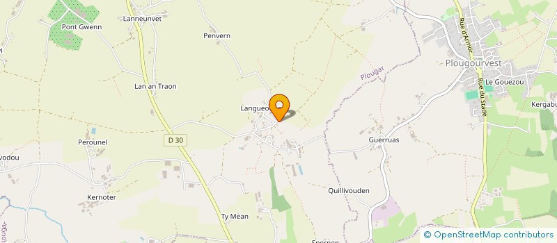 localisation de l'entreprise MADAME SOPHIE CREN  PLOUGAR