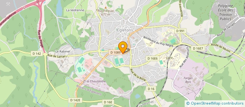 localisation de l'entreprise MADAME SOPHIE CROS  EGLETONS