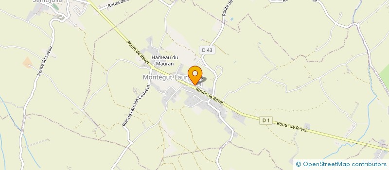 localisation de l'entreprise MADAME SOPHIE CROS à MONTEGUT-LAURAGAIS