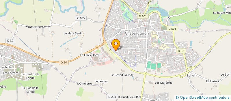 localisation de l'entreprise MADAME SOPHIE CUART  CHATEAUGIRON