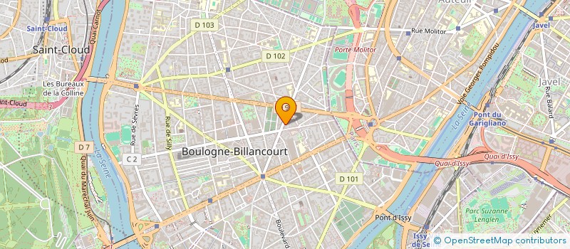 localisation de l'entreprise MADAME SOPHIE D'OLIVE à BOULOGNE-BILLANCOURT