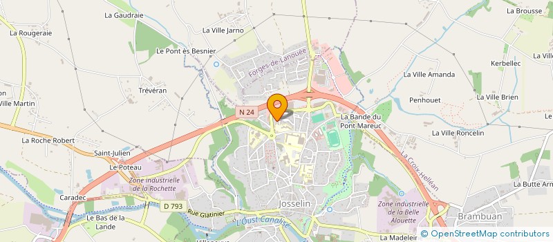 localisation de l'entreprise MADAME SOPHIE DABIT  FORGES DE LANOUEE