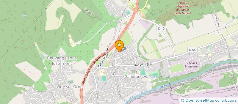 localisation de l'entreprise MADAME SOPHIE DABROWSKI  GANDRANGE