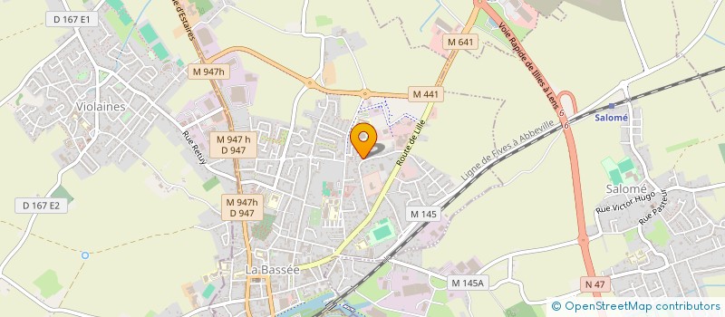 localisation de l'entreprise MADAME SOPHIE DAILLY  LA BASSEE