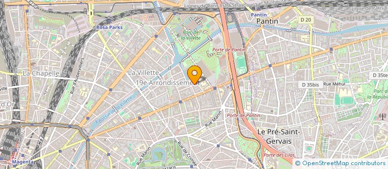 localisation de l'entreprise MADAME SOPHIE DAMAGNEZ  PARIS