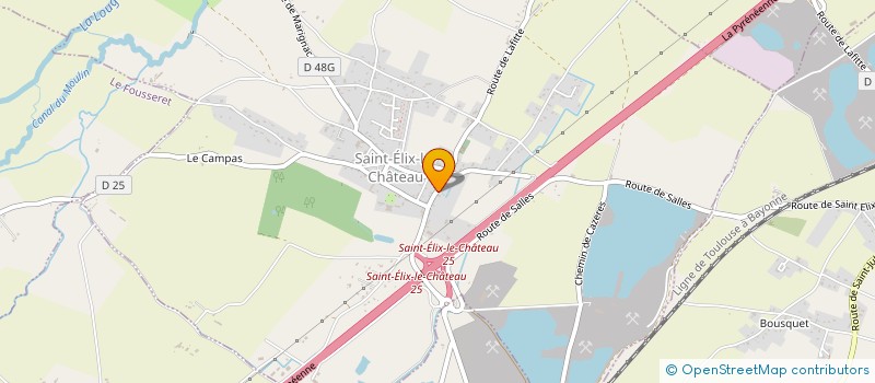 localisation de l'entreprise MADAME SOPHIE DAMERY  SAINT-ELIX-LE-CHATEAU