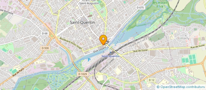 localisation de l'entreprise MADAME SOPHIE DAMOISEAU à SAINT-QUENTIN