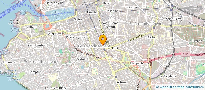 localisation de l'entreprise MADAME SOPHIE DAMOY  MARSEILLE