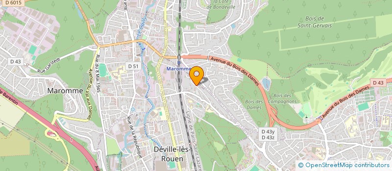 localisation de l'entreprise MADAME SOPHIE DANIN  DEVILLE-LES-ROUEN