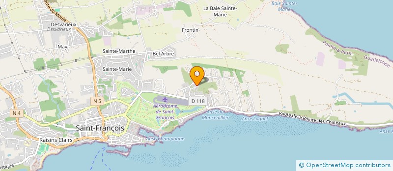 localisation de l'entreprise MADAME SOPHIE DANNE  SAINT-FRANCOIS