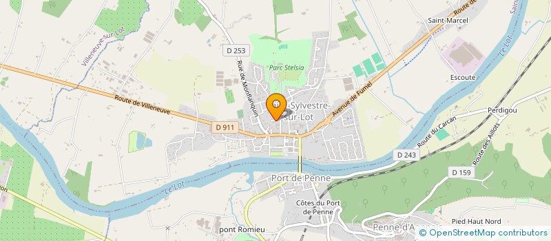 localisation de l'entreprise MADAME SOPHIE DAQUIN  SAINT-SYLVESTRE-SUR-LOT