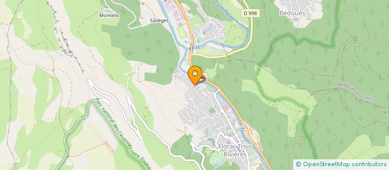 localisation de l'entreprise MADAME SOPHIE DAUDE  FLORAC TROIS RIVIERES