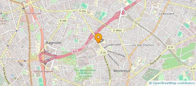 localisation de l'entreprise MADAME SOPHIE DAVID à MONTREUIL