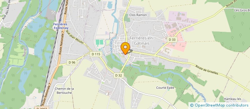 localisation de l'entreprise MADAME SOPHIE DAVID à FERRIERES-EN-GATINAIS