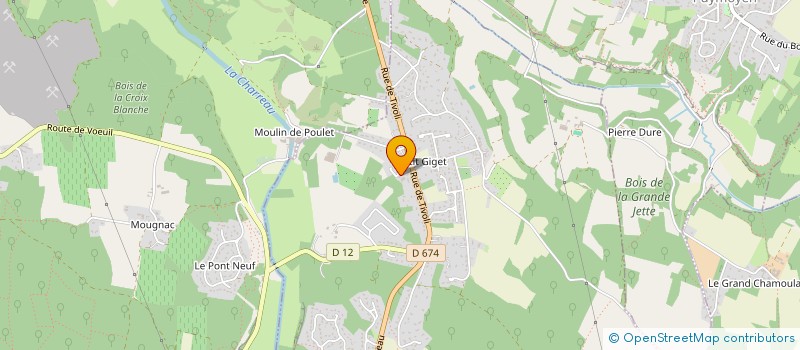 localisation de l'entreprise MADAME SOPHIE DAVID à VŒUIL-ET-GIGET