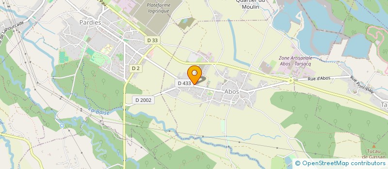 localisation de l'entreprise MADAME SOPHIE DAVILA  MOURENX