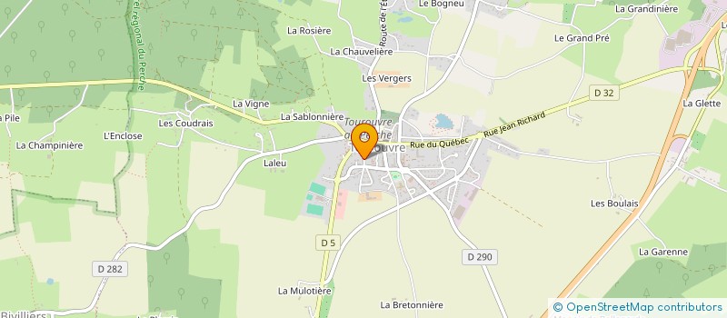 localisation de l'entreprise MADAME SOPHIE DE CHASTENET DE LA FERRIERE à TOUROUVRE AU PERCHE