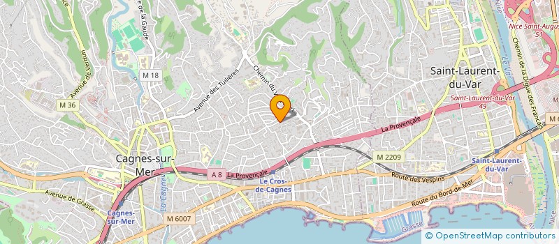 localisation de l'entreprise MADAME SOPHIE DE FONTENAY à CAGNES-SUR-MER