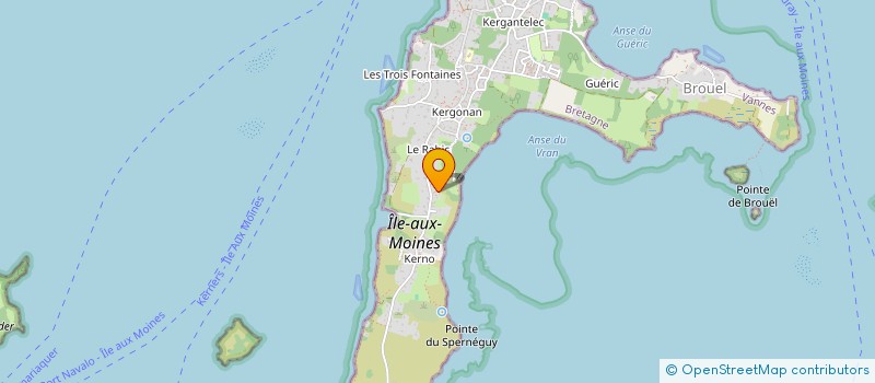 localisation de l'entreprise MADAME SOPHIE DE KERGUIDAN  ILE-AUX-MOINES