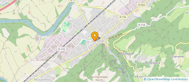 localisation de l'entreprise MADAME SOPHIE DE LA FOURNIERE  DOMENE