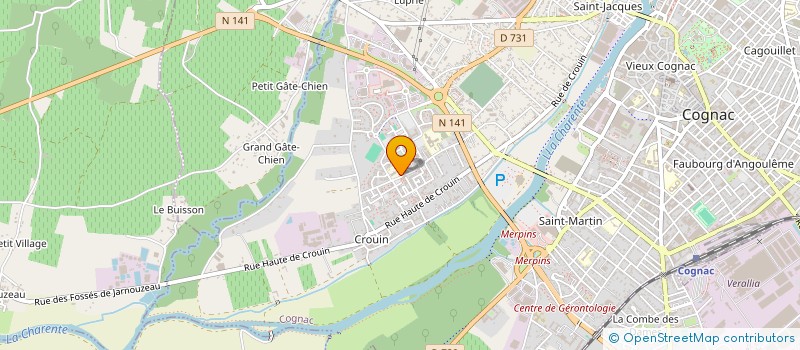 localisation de l'entreprise MADAME SOPHIE DE LYLLE à COGNAC