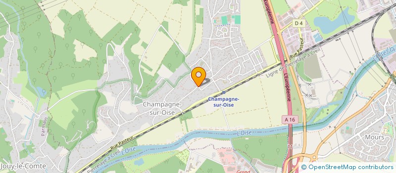 localisation de l'entreprise MADAME SOPHIE DE SAINT-QUENTIN  CHAMPAGNE-SUR-OISE