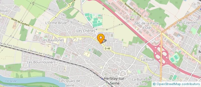 localisation de l'entreprise MADAME SOPHIE DE SOUSA  HERBLAY-SUR-SEINE