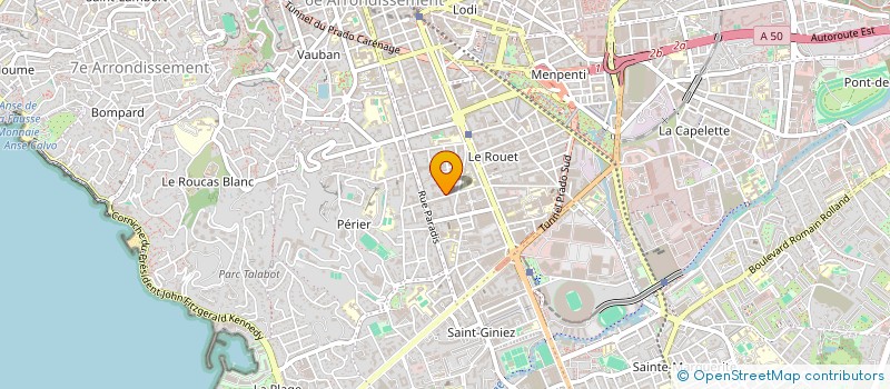 localisation de l'entreprise MADAME SOPHIE DE VASSELOT DE REGNE  MARSEILLE